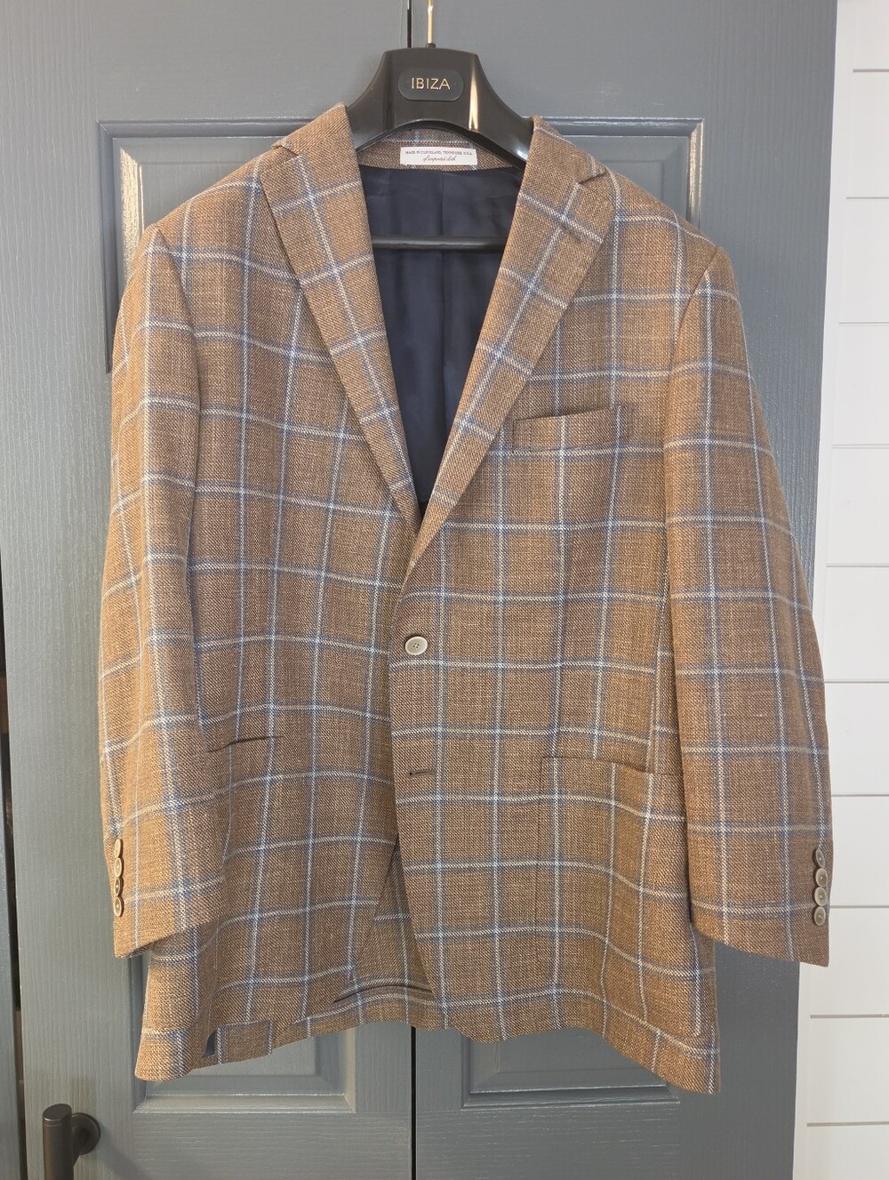 Classic Men's Hardwick Windowpane Sports Coat Blazer